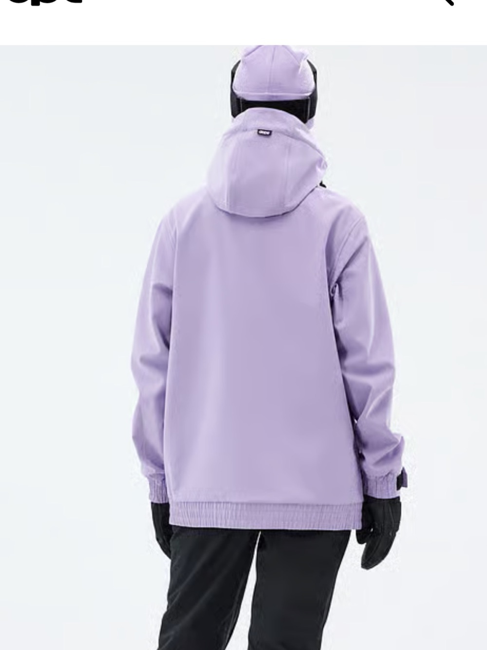 DOPE Lavender Pullover Anorak with Black Accents - Picture 2 of 7
